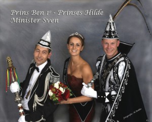 2016 - Prins Ben I, Prinses Hilde Velthuis, Minister Sven Wessels